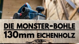 Das Eichenmonster  Couchtisch aus 13cm Eichenholz und Edelstahl  Bosch GHO PHO [upl. by Nileuqcaj]