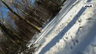 Heftiger Fahrradsturz bei Winter Kälte Schnee und Eis Ennepetal 1912017 [upl. by Gerardo465]