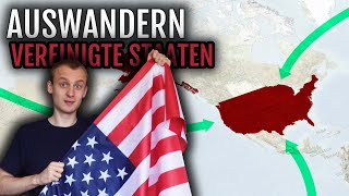 Auswandern USA 🇺🇸  Vorteile Erfahrungsbericht Vorgehen [upl. by Maillw]