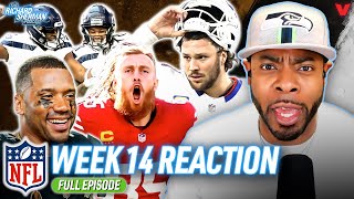 Week 14 Reaction SeahawksCardinals Bears49ers BillsRams FalconsVikings  Richard Sherman NFL [upl. by Dougald]