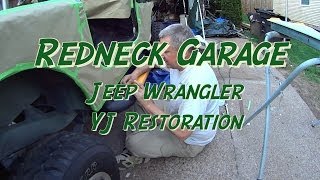 Jeep Wrangler Bed Liner Prep And Painting  Done YJ [upl. by Acinemod297]