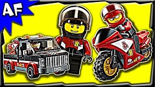 Lego City RACING BIKE Transporter 60084 Stop Motion Build Review [upl. by Seligmann14]