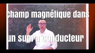 Corrigé 4 RMN CCP MP physique 2017  champ magnétique créé dans un supra conducteureffet Meissner [upl. by Aelyak324]