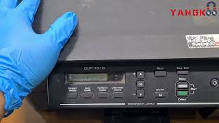 Cara Power Cleaning Printer Brother DCP T310 Tidak Keluar Tinta [upl. by Yeldua]