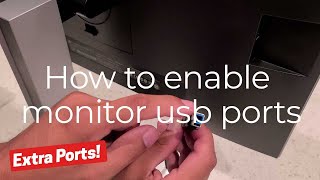 Enabling USB Ports on HP Monitor [upl. by Drawe]