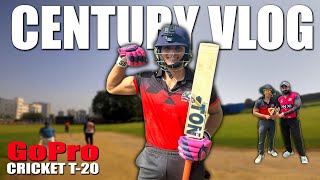 102 41 In Tournament Match😍  FASTEST CENTURY OF MY LIFE  200 Runs  Gopro Cricket Vlogs [upl. by Simonne]