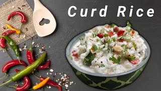 South Indian Traditional Curd Rice  easy curd rice recipe Vasudhas kitchen [upl. by Rizika]