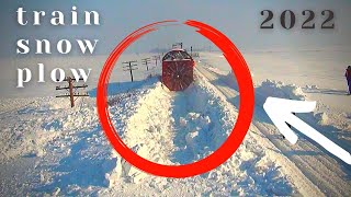 World Best Snow Plow Train  Train Snow Blower [upl. by Aisemaj]