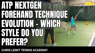 ATP NextGen Forehand Technique Evolution  Which Style Do You Prefer [upl. by Aicercul276]