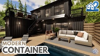 Modern Container  House Flipper 2  Sandbox Mode  Speed Build [upl. by Moersch282]