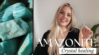 AMAZONITE  CRYSTAL HEALING PROPERTIES [upl. by Anaya329]