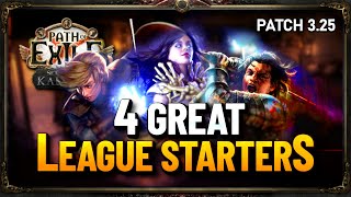 4 Great League Start Builds For PoE 325 [upl. by Airpal]