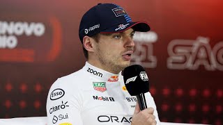 Max Verstappen calls out British media in press conference after winning Brazilian GP [upl. by Imat]