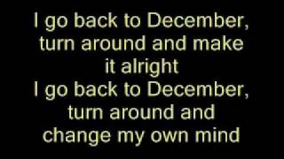 Back To December  Taylor Swift  Lyrics [upl. by Slack555]