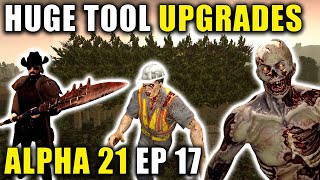 Steel Tools Here We Come  7 Days To Die Alpha 21 Gameplay [upl. by Nylorak]