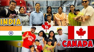 INDIA TO CANADA VLOG 🇮🇳 ✈️ 🇨🇦  FULL JOURNEY  PR IMMIGRATION  NEW BEGINNING ♥️ [upl. by Eleumas]