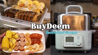 BUYDEEM Electronic Food Steamer 5QT An Amazing Meal in Just 10 Minutes [upl. by Moreno]