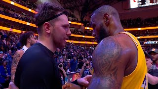 LeBron James amp Luka Doncic Share a Moment after the Game [upl. by Tabitha]