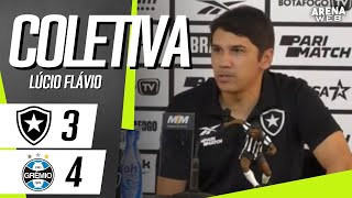 COLETIVA LÚCIO FLÁVIO  AO VIVO  Botafogo x Grêmio  Brasileirão 2023 [upl. by Akihc]