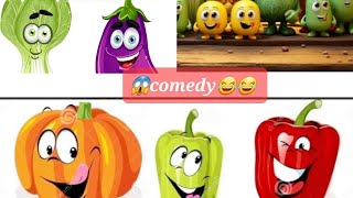 😱 Vegetables Vs Fruits Comedy 😋 😂🤗 viralvideo trending comedy [upl. by Tloc]