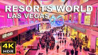 4K HDR Resorts World Las Vegas Walking Tour  2024 [upl. by Bracci250]