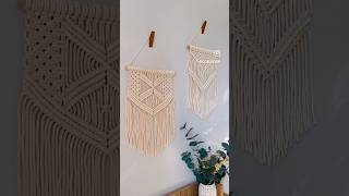 Macrame Wall Decor ✨ macrame makrome macramewalldecor makromeduvarsüsü macramewallhanging [upl. by Erlin103]