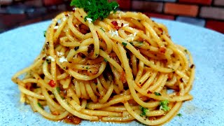 Spaghetti Aglio Olio  Very Easy Aglio Olio Recipe  Chef Tamang Recipes [upl. by Cliffes635]