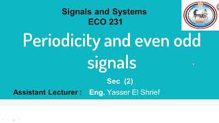 Periodic and Aperiodic Signals [upl. by Yhotmit]