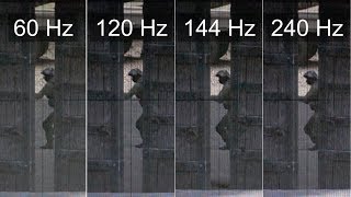 Slow motion 240Hz vs 144Hz vs 120Hz vs 60Hz  CSGO [upl. by Arbas]