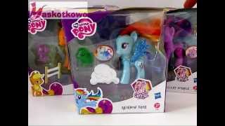 My Little Pony  3 kucyki ruchome od Hasbro  Twilight Sparkle Applejack Rainbow Dash [upl. by Steffy275]