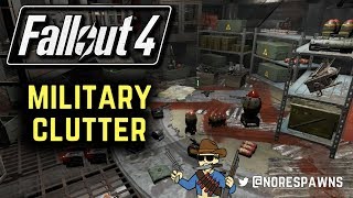 Fallout 4  Military Clutter Mod Review [upl. by Sydel786]