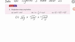 Klinik matematik Bab 1 tingkatan 3 muka surat 25 Uji Diri [upl. by Sylvie836]