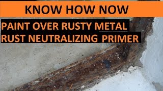 How to Paint Over Rusted Metal [upl. by Annaitsirk354]