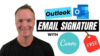 Outlook Email Signature Made Simple with Canva [upl. by Yelyah]