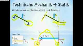 Technische Mechanik  Grundlagen Statik Nachhilfe [upl. by Oelc885]