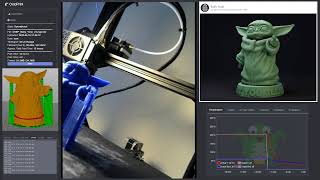 3D Printing Baby Yoda  Ender 3 [upl. by Gadmon]