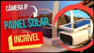 Câmera Ip a Bateria Full Hd 1080p Painel Solar [upl. by Itsirc2]