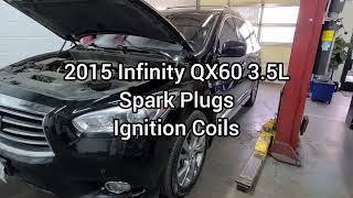 Spark Plugs and Ignition Coils on a 2015 Infinity QX60 [upl. by Norah]