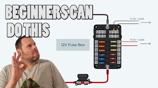 Campervan 101 How to Easily Install Basic 12V Electrics [upl. by Erdnad]