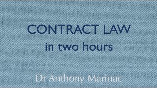 Contract Law in Two Hours [upl. by Giguere99]