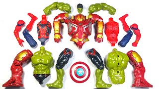 AVENGERS SUPERHERO TOYS  MARVEL HULK BUSTERS SPIDERMAN HULK SMASH  MARVEL TOYS [upl. by Itaws]