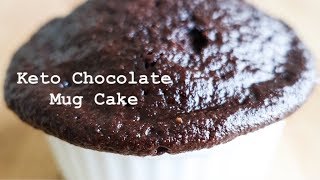 KETO Chocolate Mug Cake  Low Carb  Sugar amp Gluten FREE [upl. by Nyrrat]