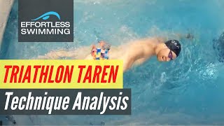 Triathlon Taren Swim Technique Analysis [upl. by Yvan]