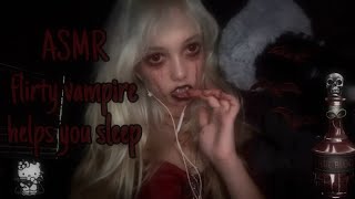 ASMR flirty vampire helps you sleep🧛🏼‍♀️🍷 [upl. by Rawden]