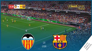 VALENCIA CF vs FC BARCELONA  La Liga Dec 16 2023 • Simulation amp Prediction [upl. by Gherardo]