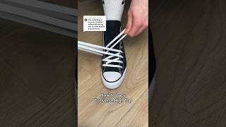 How to Lace Converse High Top 😎👟 converse sneakers shoes fashion shoelaces [upl. by Nasar]