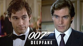 Henry Cavill as James Bond Dalton Style Deepfake [upl. by Dasa]