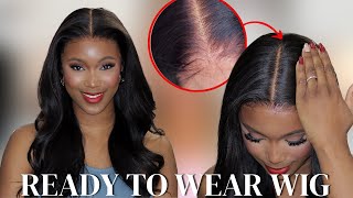 The Most Realistic Looking Yaki Wig With Newborn Hairline Invisible Knots amp Lace  Hairvivi [upl. by Elades540]