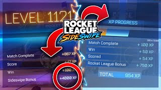 SIDESWIPE FASTEST WAY TO LEVEL UP ON ROCKET LEAGUE MOBILE [upl. by Callista]