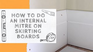 How To Fit Skirting Board To An Internal Corner  Easy DIY Tutorial [upl. by Alina]